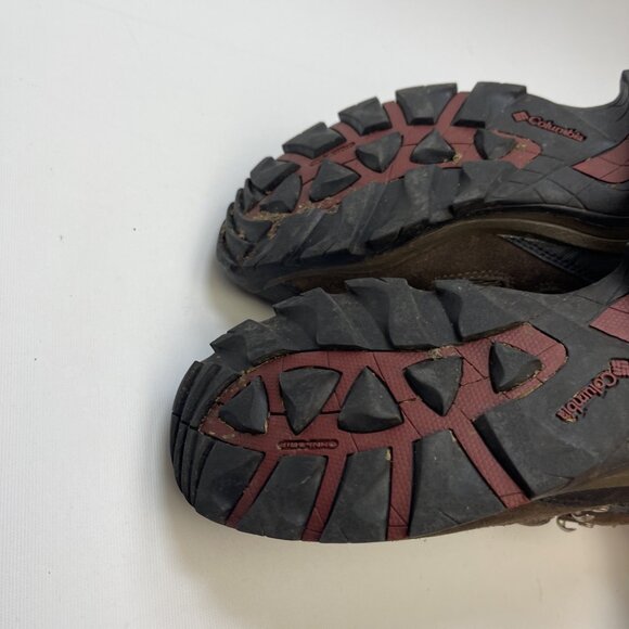 Columbia Omni-Tech Packus Ridge Mid Hiking Boot Leather Waterproof Brown Men 8.5 - Picture 5 of 16